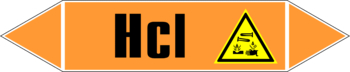 Маркировка трубопровода "hcl" (k11, пленка, 252х52 мм)" - Маркировка трубопроводов - Маркировки трубопроводов "КИСЛОТА" - магазин "Охрана труда и Техника безопасности"