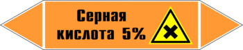 Маркировка трубопровода "серная кислота 5%" (k23, пленка, 358х74 мм)" - Маркировка трубопроводов - Маркировки трубопроводов "КИСЛОТА" - магазин "Охрана труда и Техника безопасности"