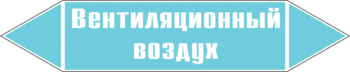 Маркировка трубопровода "вентиляционный воздух" (пленка, 507х105 мм) - Маркировка трубопроводов - Маркировки трубопроводов "ВОЗДУХ" - магазин "Охрана труда и Техника безопасности"